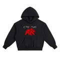CalïZoNt Essential Heavyweight Fleece Hoodie in black, front view