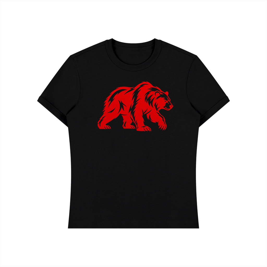 CalïZoNt Heavyweight Slim Fit Tee Script in black, front view