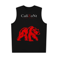 CalïZoNt Men's Oversized Tank Wordmark in black, front view