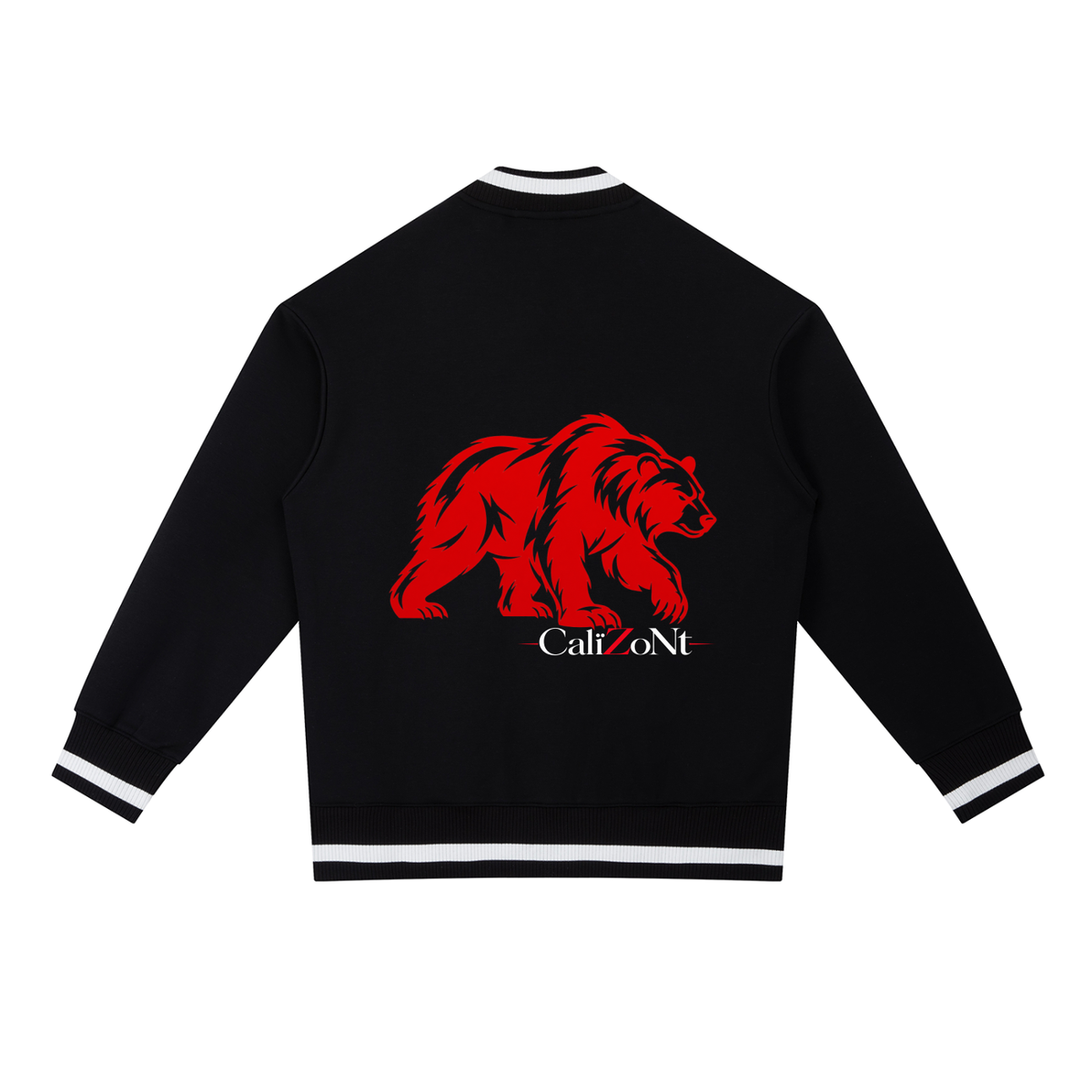 CalïZoNt Ferro Contrast Piping Zip Bomber Jacket