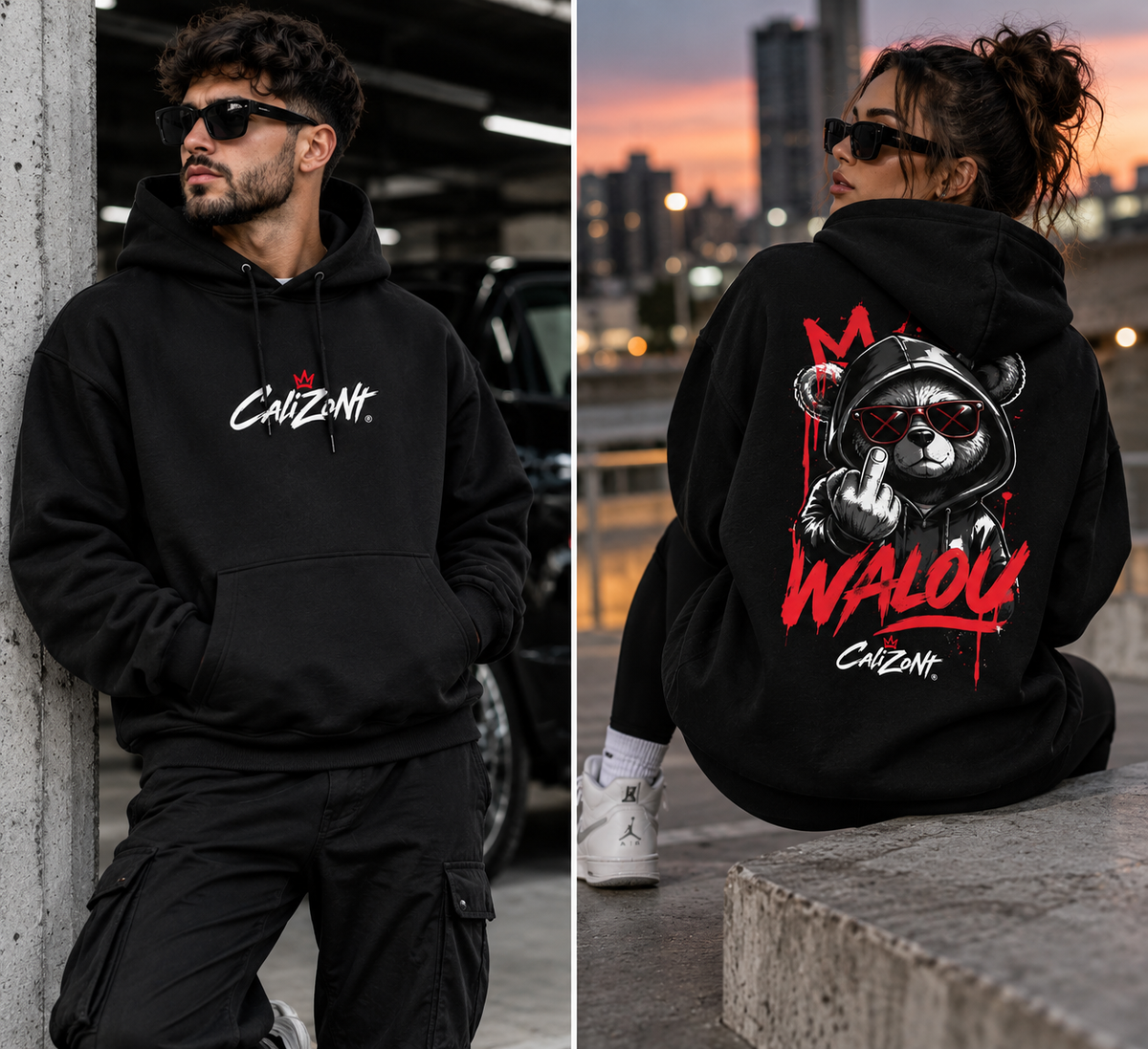 CalïZoNt Walou 01 Oversize Fleeced Hoodie