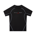 CalïZoNt Men's Raglan Training Tee in black, front view