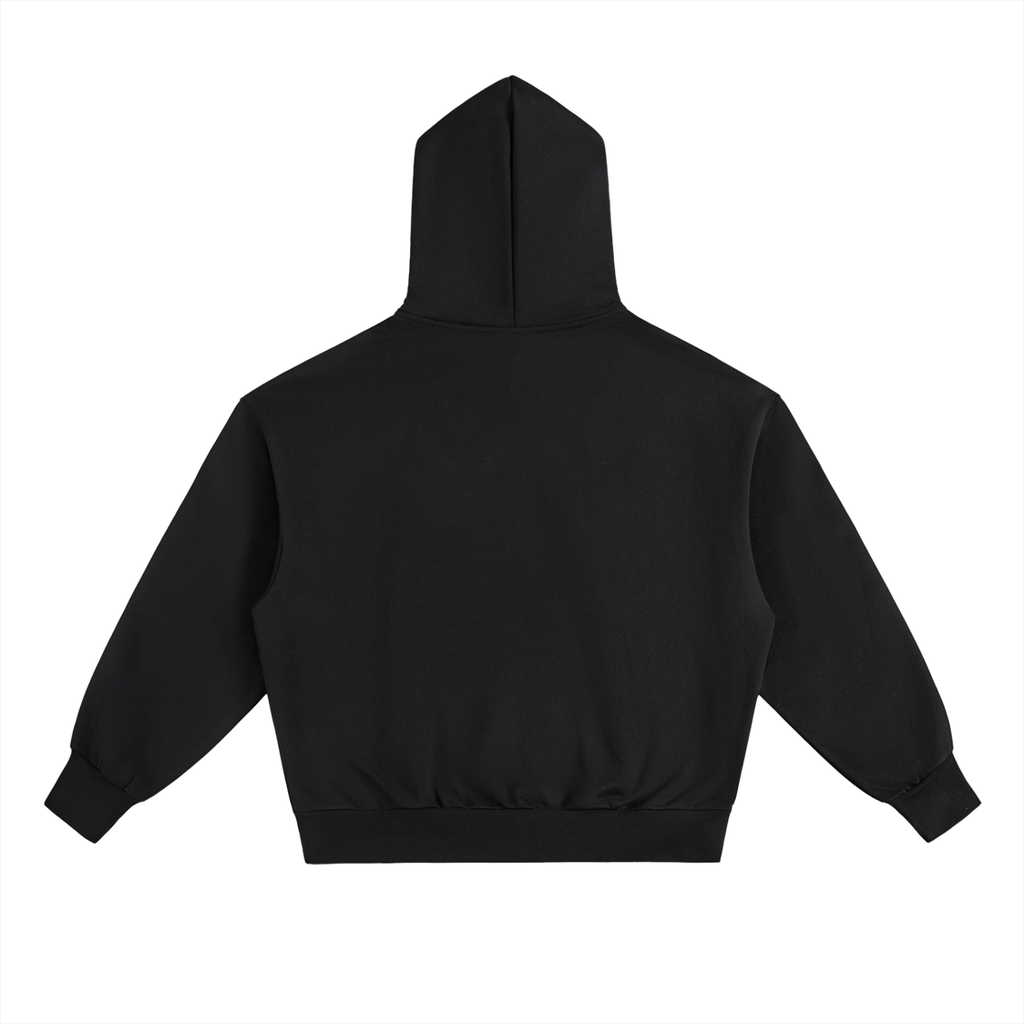 CalïZoNt Essential Heavyweight Fleece Hoodie in black, back view