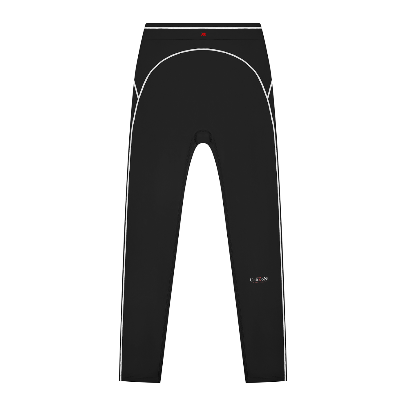 CalïZoNt Women's High-Rise Topstitching Leggings in black, front view