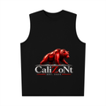CalïZoNt Men's Oversized Tank Bear in black, front view