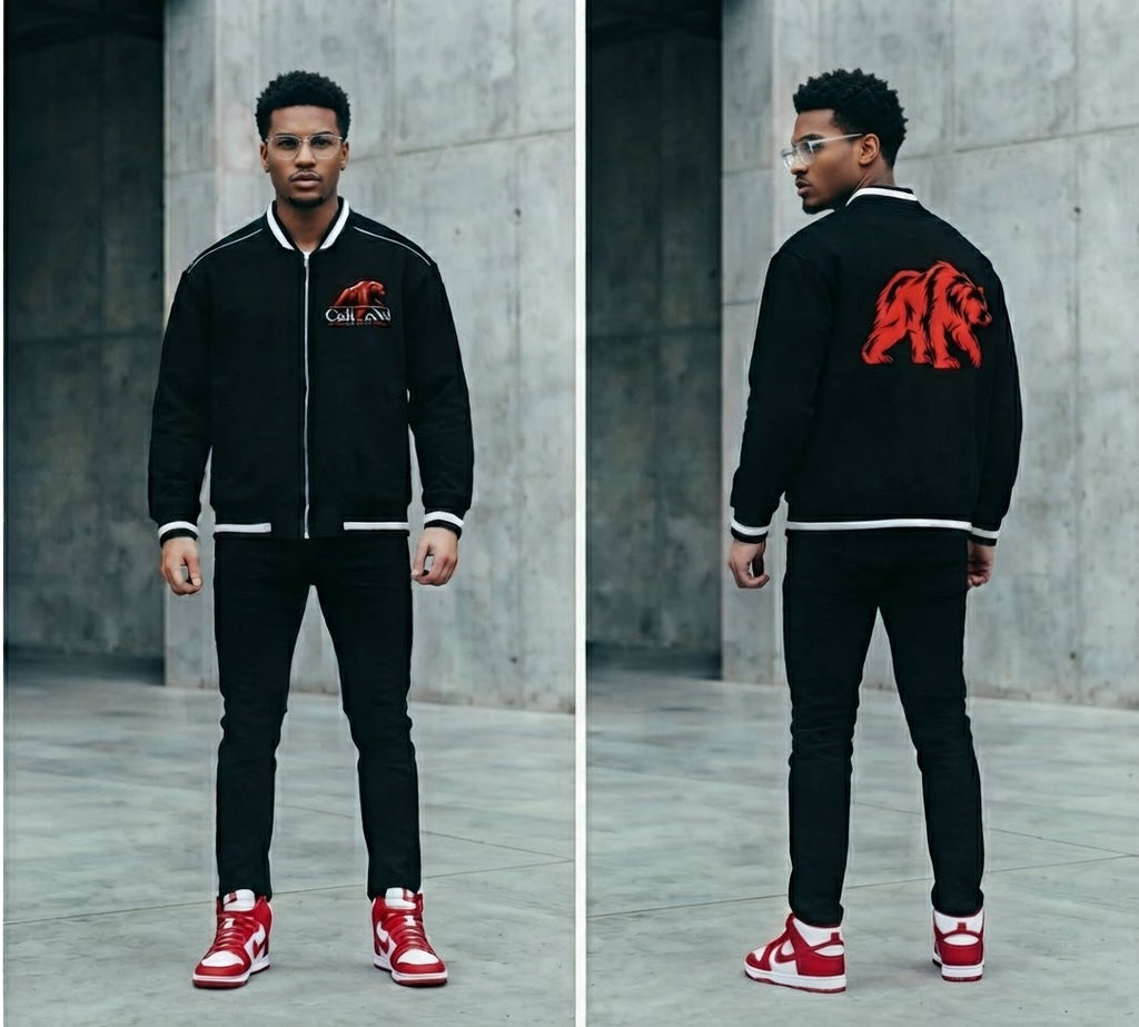 CalïZoNt Vesper Contrast Piping Zip Bomber Jacket