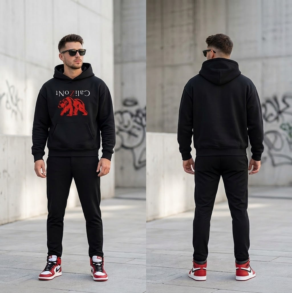CalïZoNt Essential Heavyweight Fleece Hoodie detail view