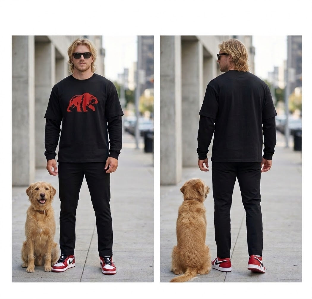 CalïZoNt Haze Layered Oversized T-Shirt