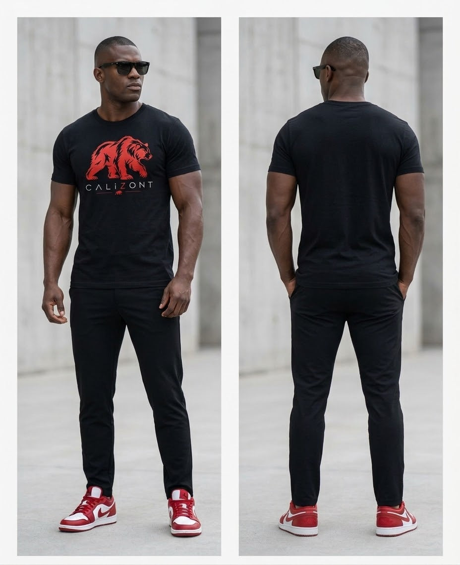 CalïZoNt Talon Heavyweight Slim Fit Tee — Bear Badge