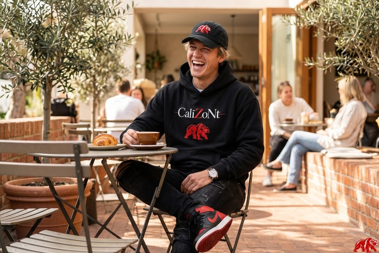 CalïZoNt Ashen Vintage Wash Boxy Fleece Hoodie