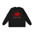 CalïZoNt Layered Oversized T-Shirt in black, front view