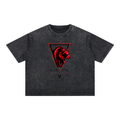CalïZoNt Slate Mineral Wash Boxy Cotton T-Shirt