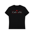 CalïZoNt Heavyweight Slim Fit Tee Wordmark in black, front view